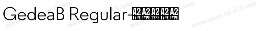 GedeaB Regular字体转换